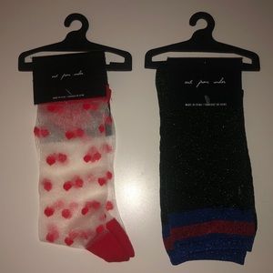SOLD 🦋Two pairs of Out from Under socks